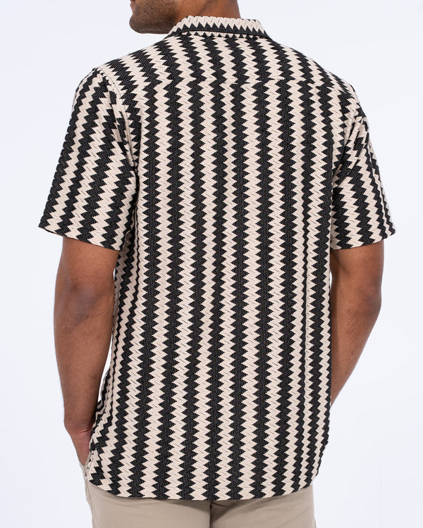 2t Brooks Tall Revere Crochet Shirt (black)