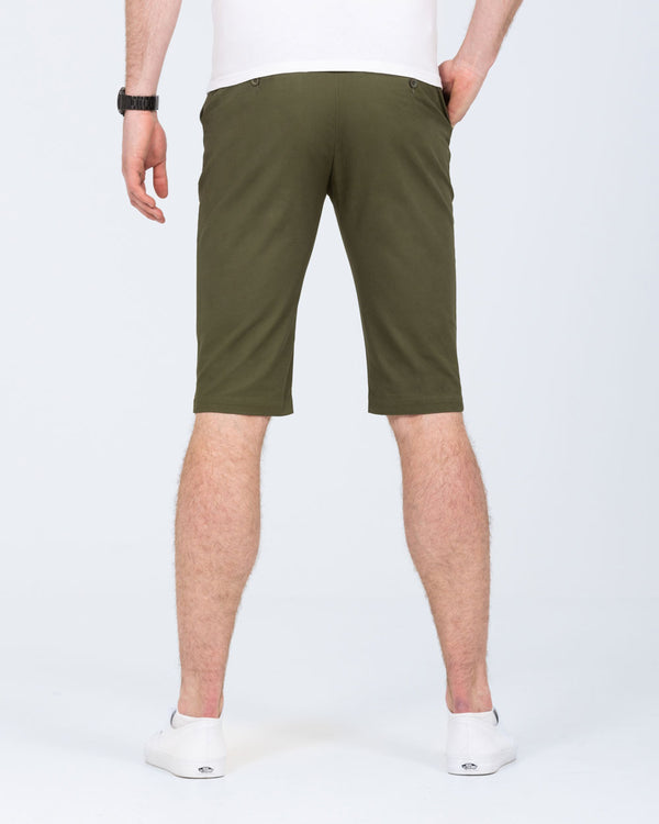 2t Alex Tall Slim Fit Chino Shorts (forest green)