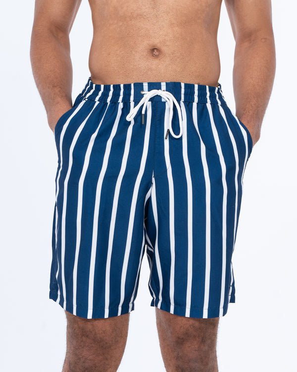 2t Aray Tall Striped Swim Shorts (navy/white)