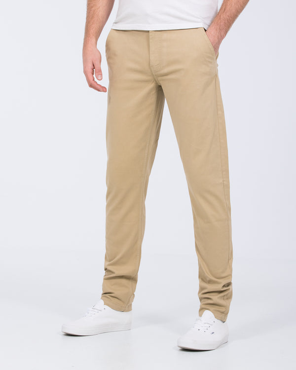 2t Ludvig Slim Fit Tall Chinos (beige)