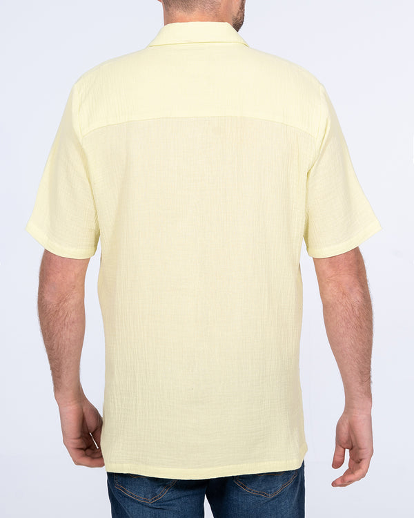 2t Grayson Tall Short Sleeve Embroidered Shirt (lime palm)