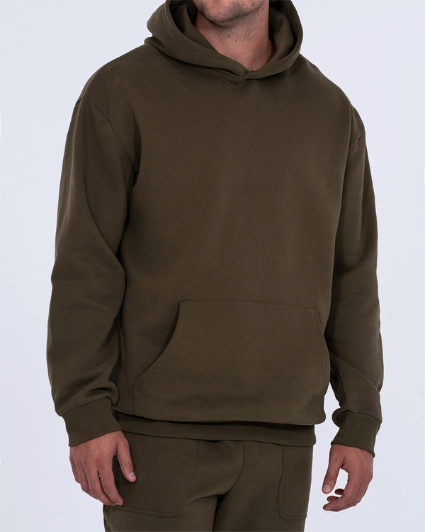 2t Blaine Tall Heavyweight Oversized Hoodie (olive)