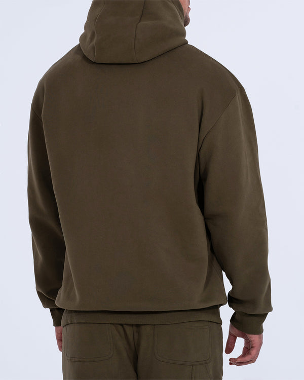 2t Blaine Tall Heavyweight Oversized Hoodie (olive)