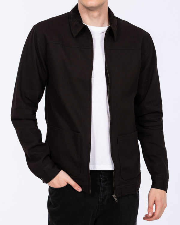 2t Kayden Tall Cord Collar Cotton Jacket (black)