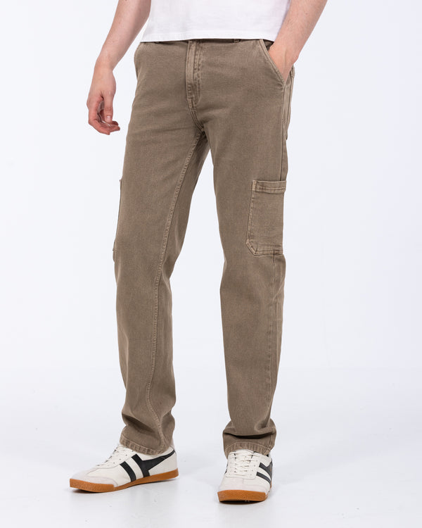 2t Braxton Tall Cargo Pocket Jeans (taupe)