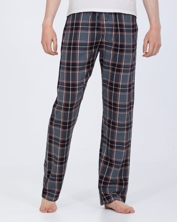 2t Wren Tall Pyjama Bottoms (blue/burgundy check)