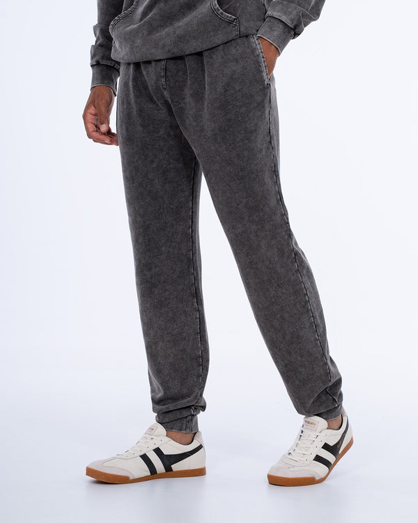 2t Sergio Tall Acid Wash Oversized Jogger (charcoal)