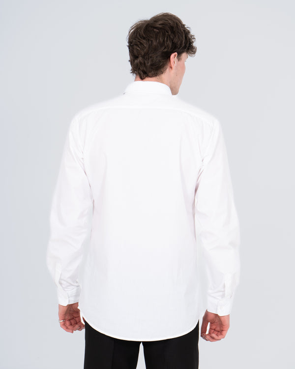 Essentalls Extra Tall Regular Fit Formal Shirt (white)