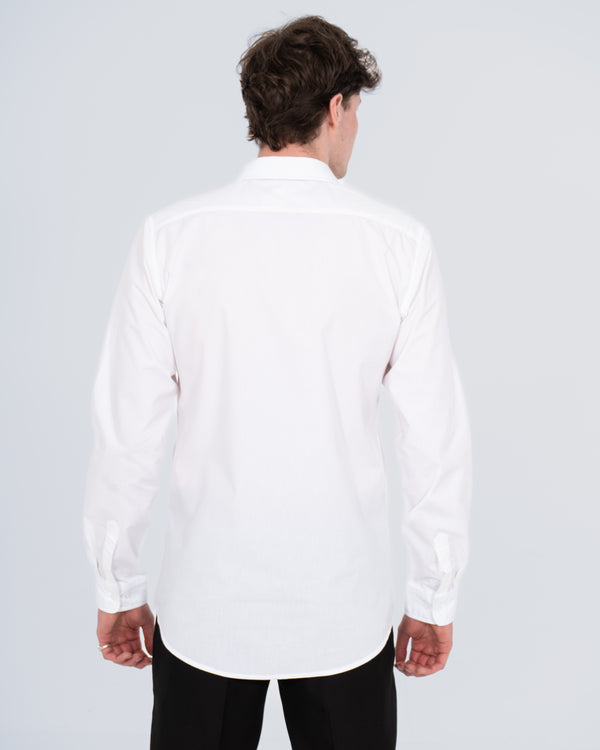 Essentalls Extra Tall Slim Fit Formal Shirt (white)