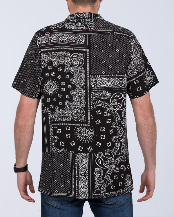 2t Dustin Short Sleeve Tall Revere Shirt (black scarf)