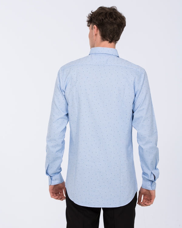 2t Slim Fit Extra Tall Formal Shirt (blue pattern)