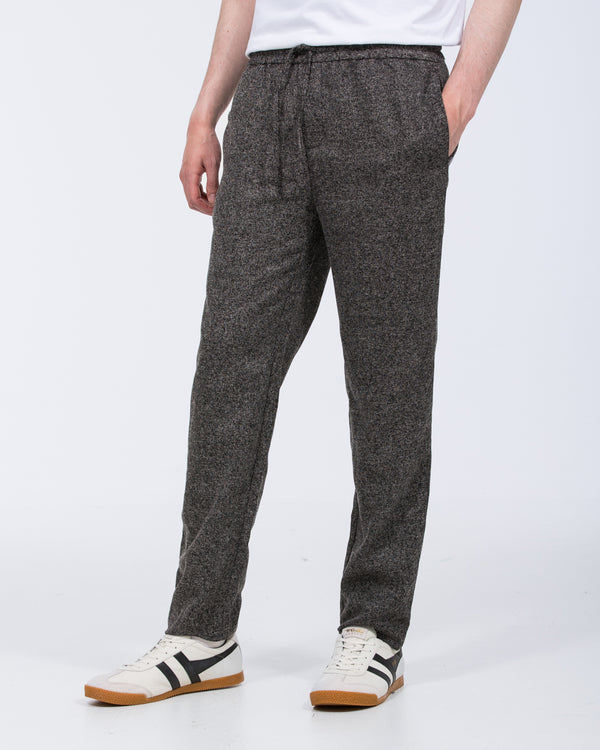 2t Jake Comfort Fit Drawstring Trousers (black pattern)