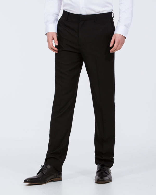 Essentalls Regular Fit Tall Trousers (black)