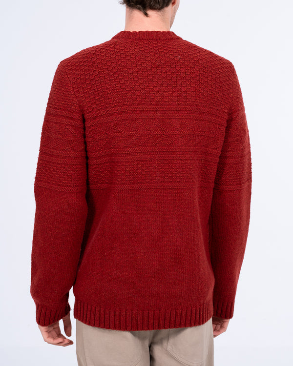 2t Tall Lambswool Blend Cable Knit Jumper (red)