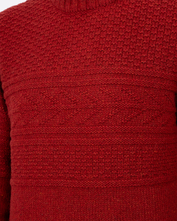 2t Tall Lambswool Blend Cable Knit Jumper (red)