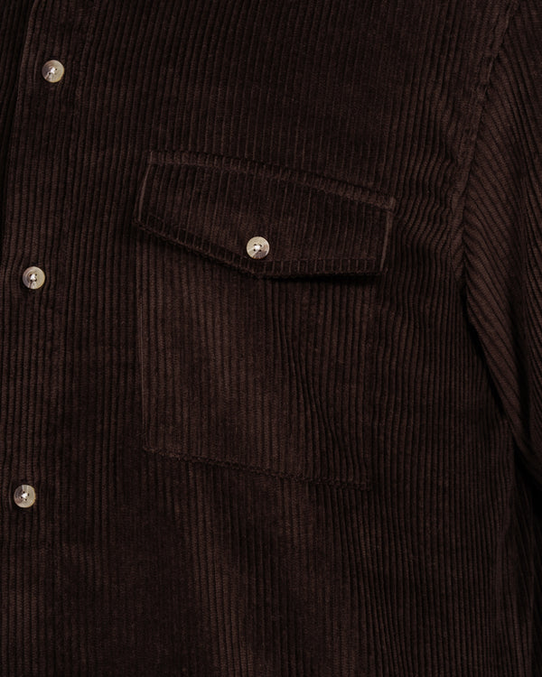 2t Ashgrove Tall Cord Overshirt (chocolate)