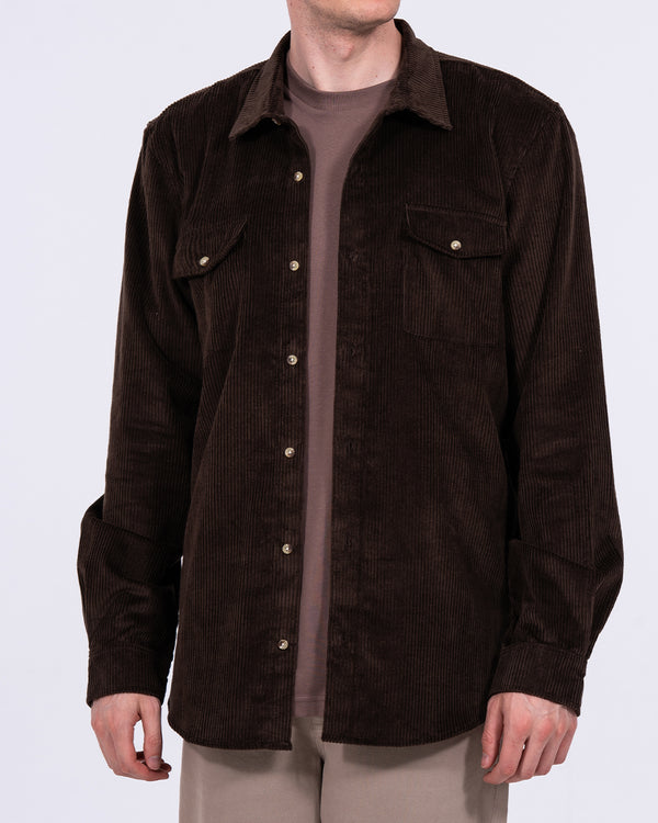 2t Ashgrove Tall Cord Overshirt (chocolate)