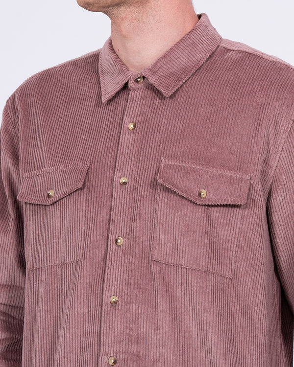 2t Ashgrove Tall Cord Overshirt (mauve)