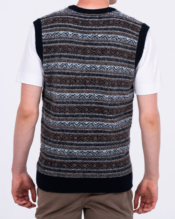 2t Blaikies Tall Fairisle Tank (blue pattern)