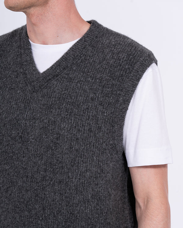 2t Blaikies Tall Knitted Tank (charcoal)