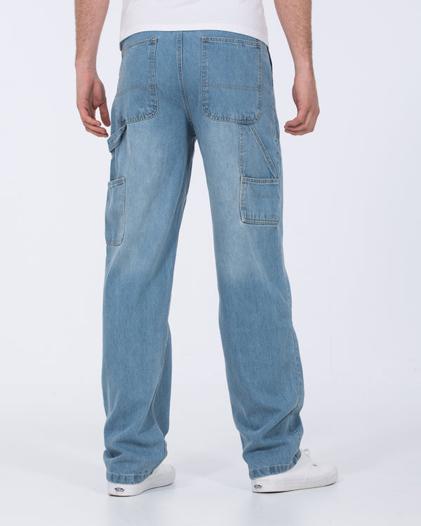 2t Jacob Tall Loose Fit Carpenter Jeans (light wash)