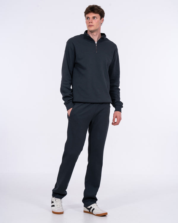 2t Loriston Tall Quarter Zip Sweatshirt (carbon blue)