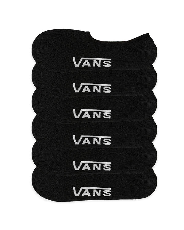 Vans Classic No Show Socks 6 pairs (black)