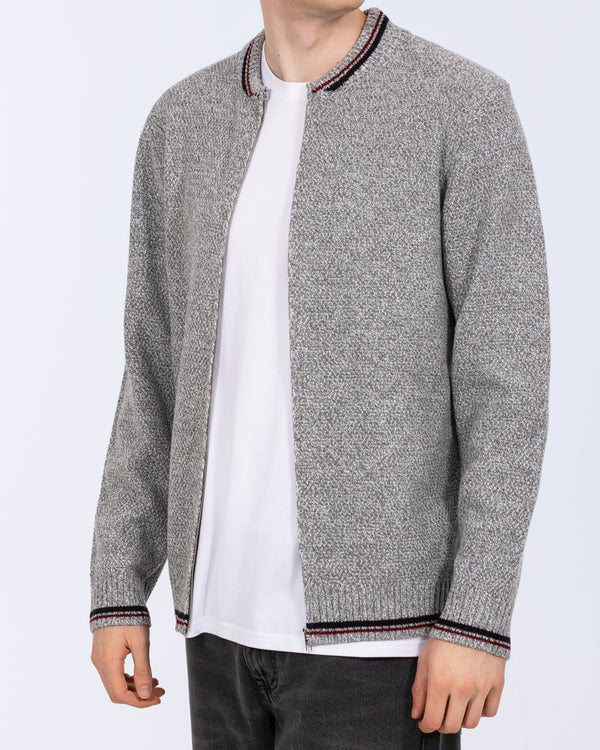 2t Tall Knitted Bomber (grey)