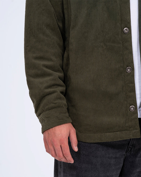 2t Archie Tall Cord Quilted Jacket (khaki)