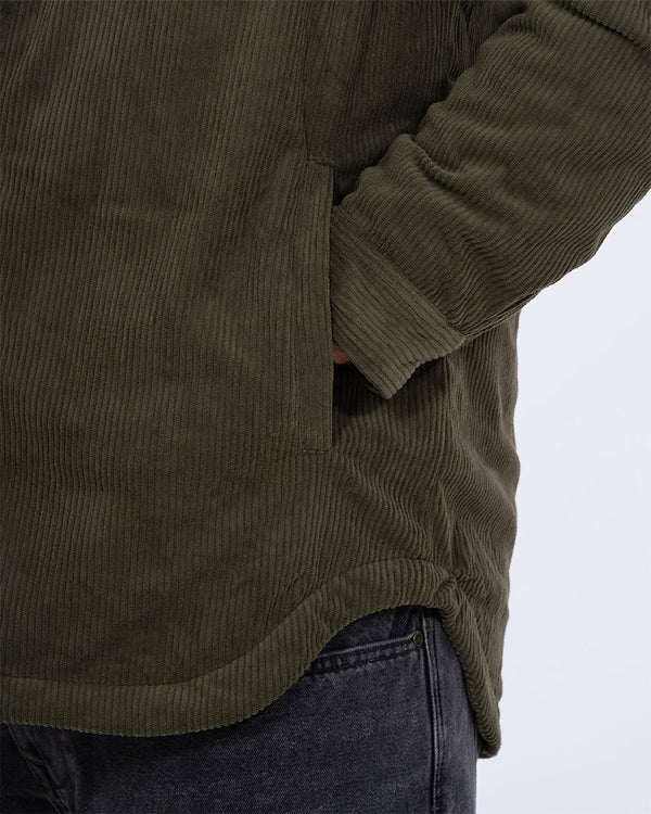 2t Archie Tall Cord Quilted Jacket (khaki)