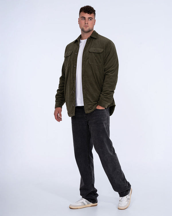 2t Archie Tall Cord Quilted Jacket (khaki)