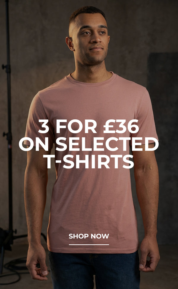 3 for £36 on selected t-shirts