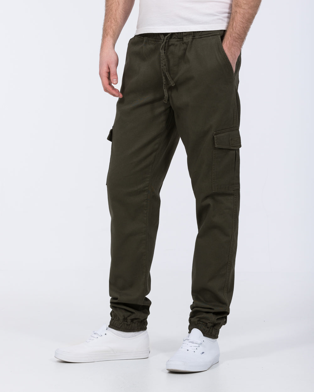 【in a row】cargo long training pants Men's Cargo Trousers, Men's Long Cargo Black Sweatpants