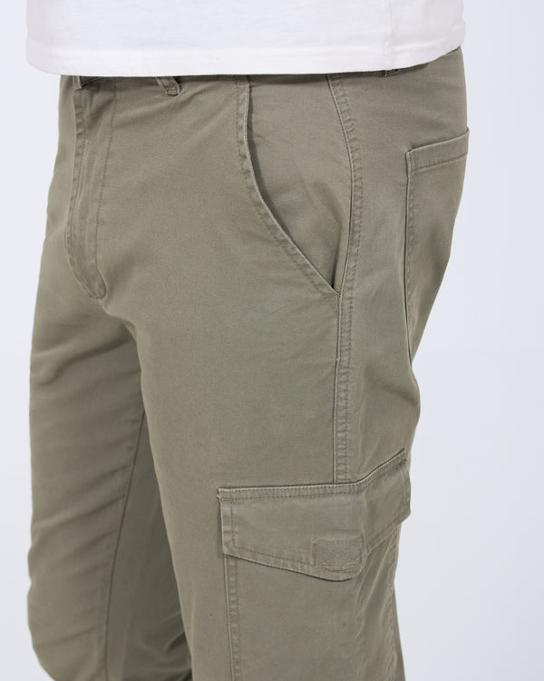 Essentalls Ray Tall Slim Fit Cargo Trousers (sage)