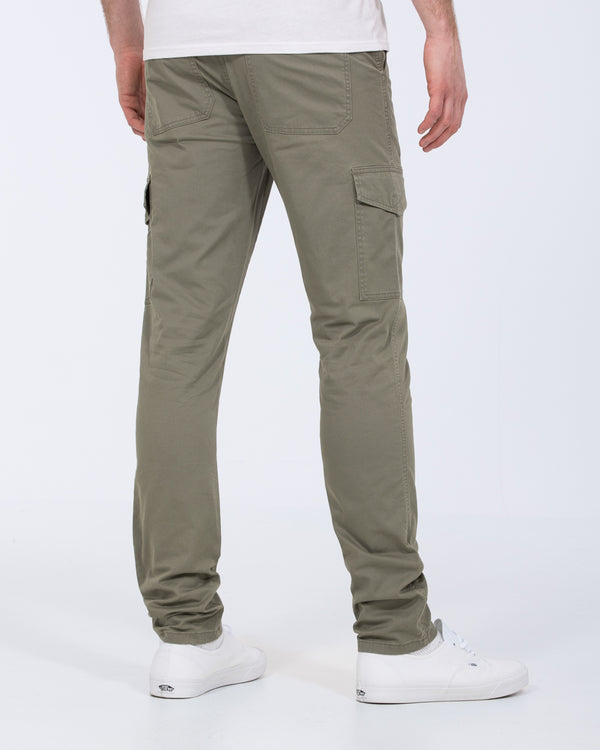 Essentalls Ray Tall Slim Fit Cargo Trousers (sage)