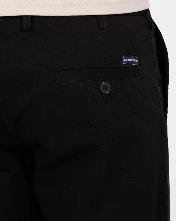 Ed Baxter Regular Fit Tall Chinos (black)