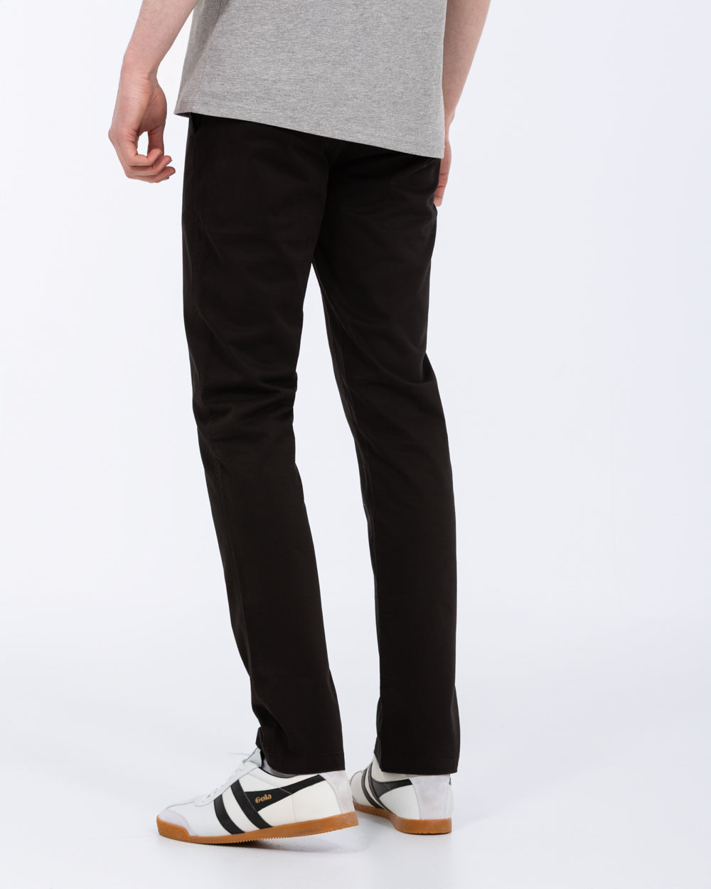 Slim Fit Stretch Extra Long 38 Inch Leg Tall Mens Chinos (black