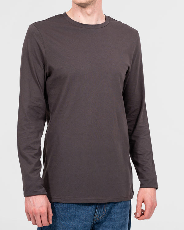 Essentalls Long Sleeve Tall T-Shirt (dark grey)