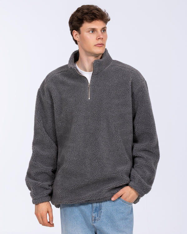 2t Roslin Tall Quarter Zip Fleece (grey)