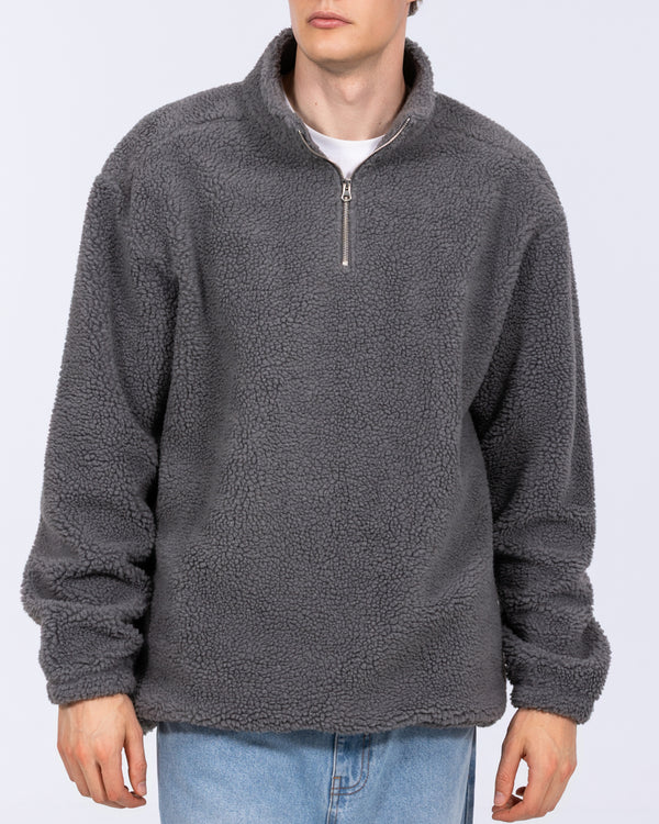 2t Roslin Tall Quarter Zip Fleece (grey)