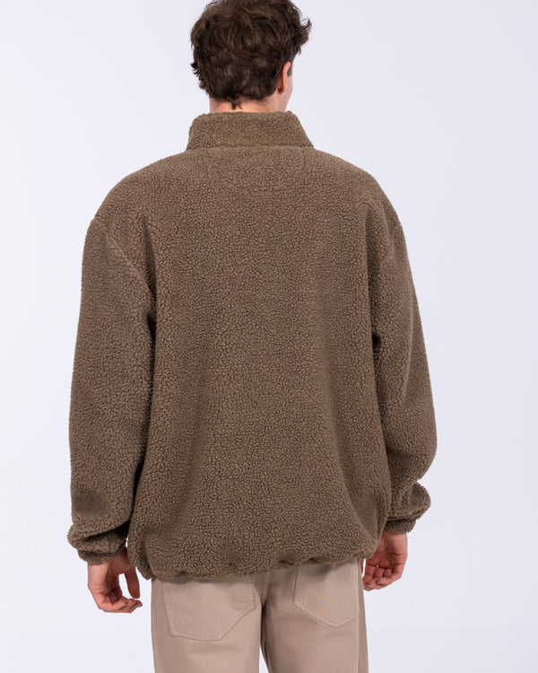 2t Roslin Tall Quarter Zip Fleece (mid brown)