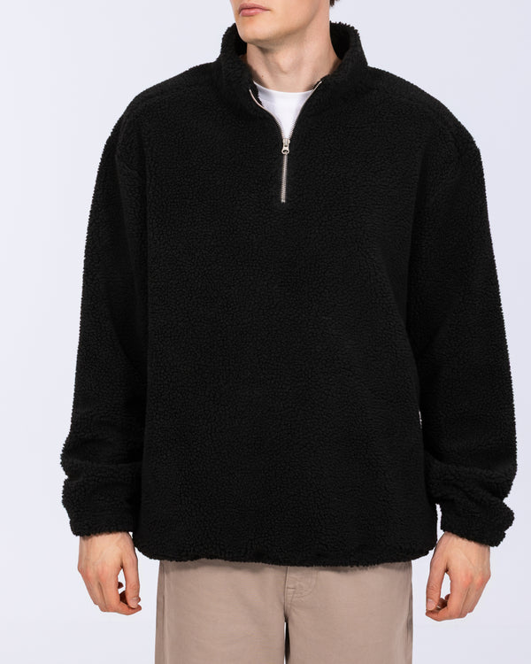 2t Roslin Tall Quarter Zip Fleece (washed black)