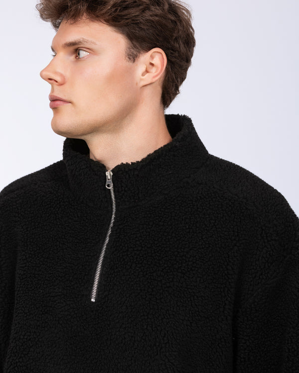 2t Roslin Tall Quarter Zip Fleece (washed black)