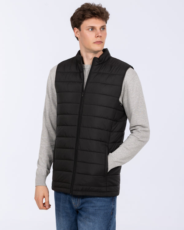 2t Tall Padded Gilet (black)