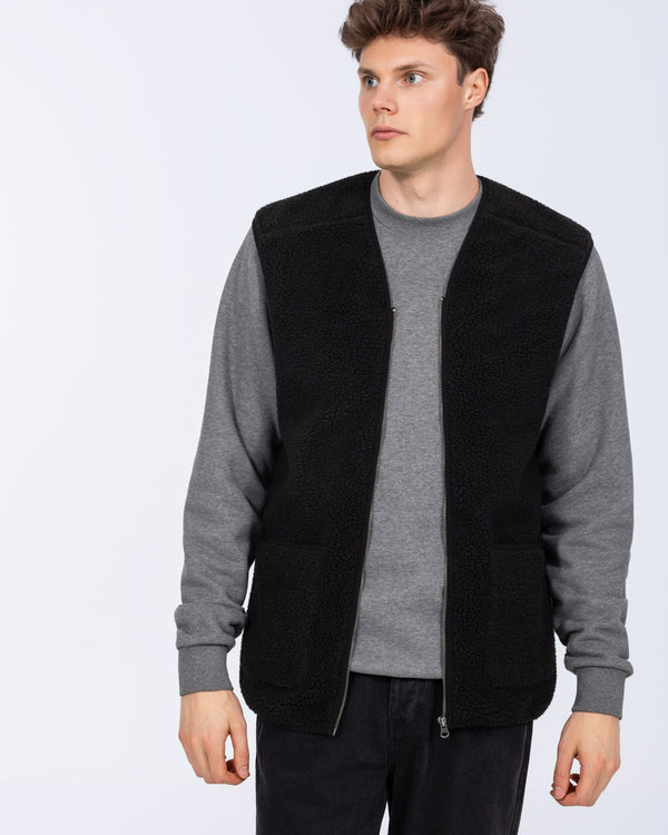 2t Rubislaw Tall Fleece Gilet (washed black)