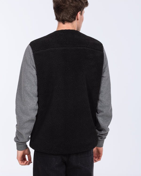 2t Rubislaw Tall Fleece Gilet (washed black)