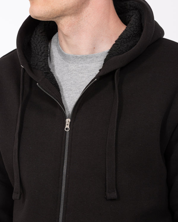 2t Andrew Tall Sherpa Hoodie (black)