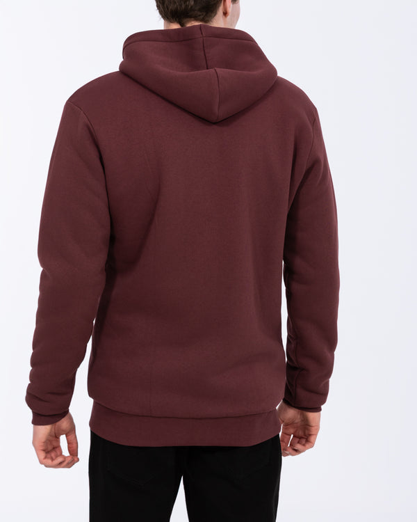 2t Andrew Tall Sherpa Hoodie (burgundy)