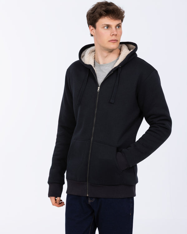 2t Andrew Tall Sherpa Hoodie (navy)