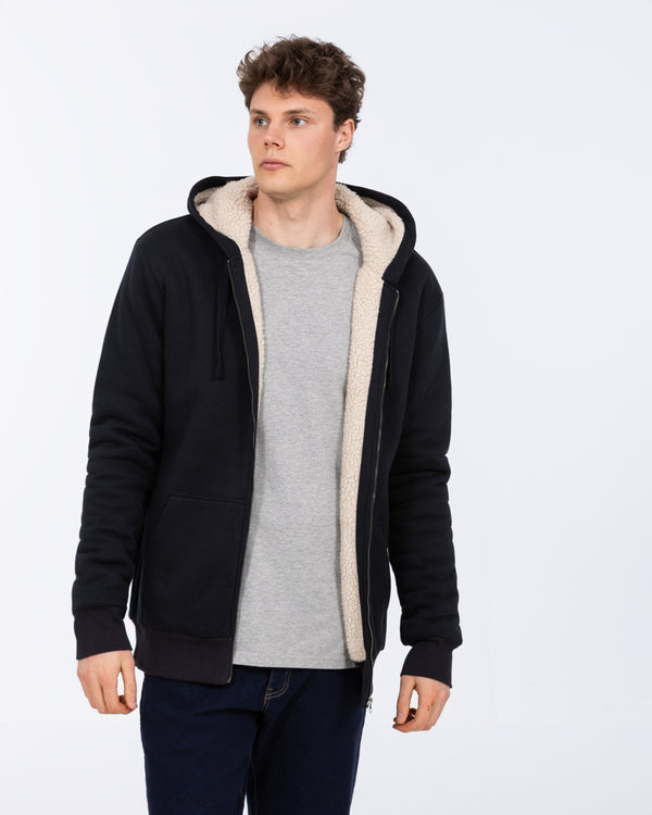 2t Andrew Tall Sherpa Hoodie (navy)